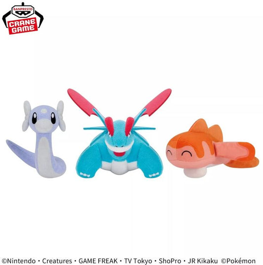 Pokemon Plush: Dratini, Salamence, Tatsugiri (Curly Form) (new)
