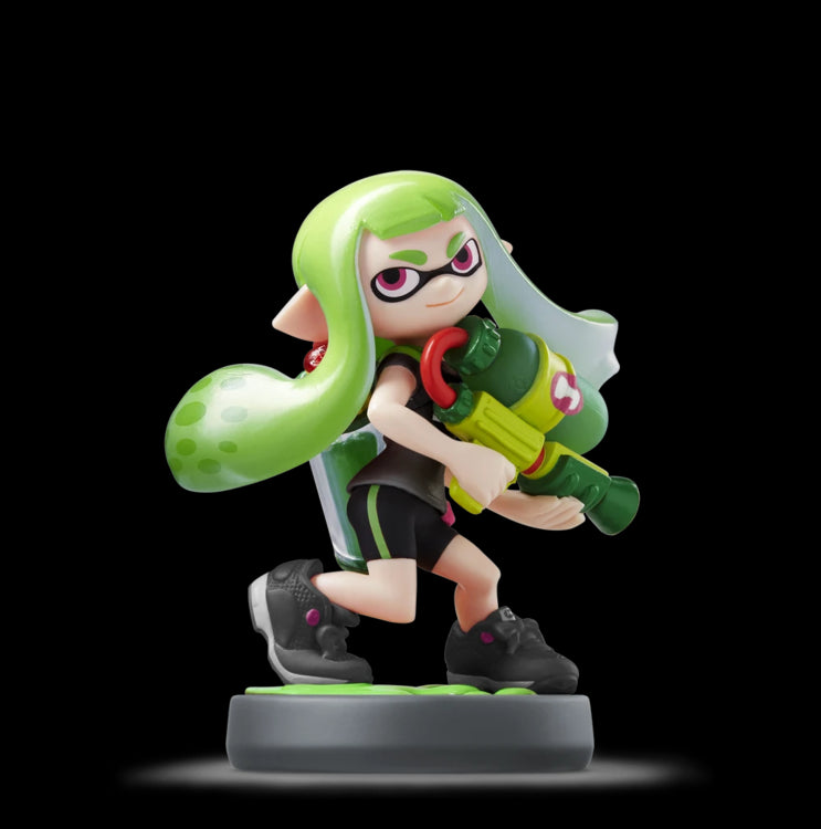 Nintendo Amiibo Green Inkling good Girl Splatoon