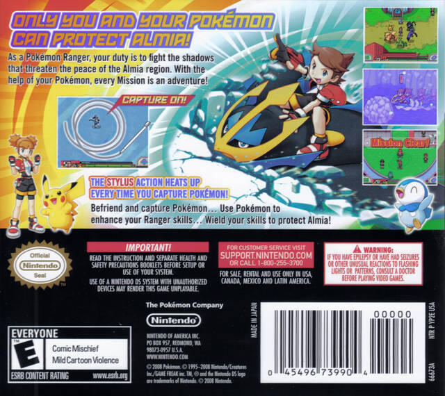 Pokemon Ranger: Shadows of Almia (Complete) (used)