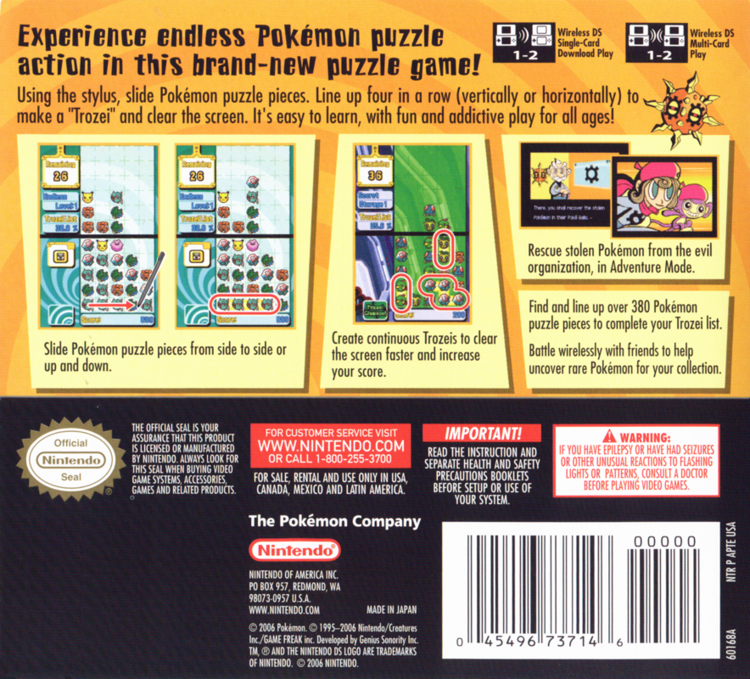 Pokemon Trozei (Complete) (used)