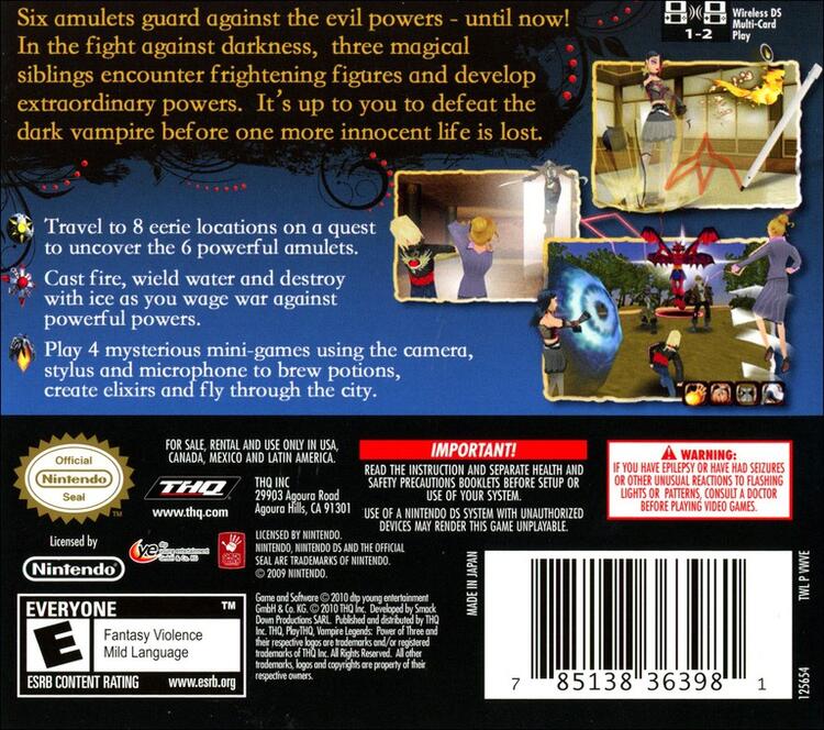 Vampire Legends: Power Of Three (Complete) (used)