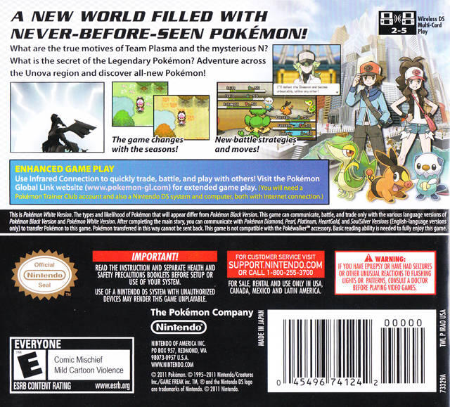 Pokemon White (Complete) (used)