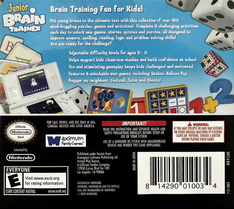 Junior Brain Trainer (Complete) (used)