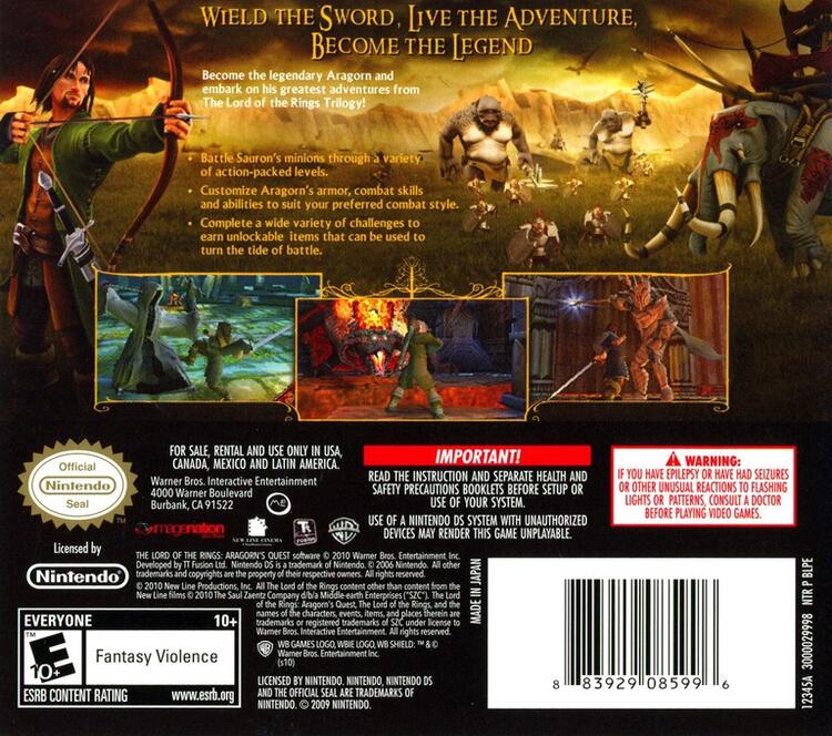 Lord of the Rings: Aragorn's Quest (Complete) (used)