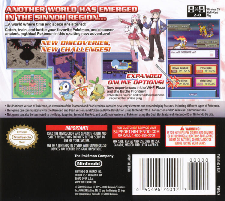 Pokemon Platinum (Complete) (used)