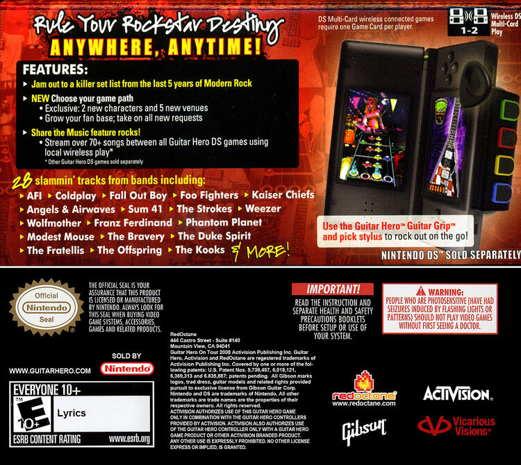 Guitar Hero On Tour Modern Hits [Bundle] (Complete) (used)