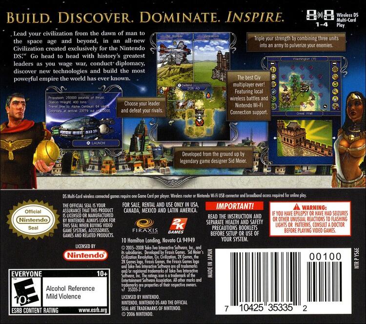 Civilization Revolution (Complete) (used)