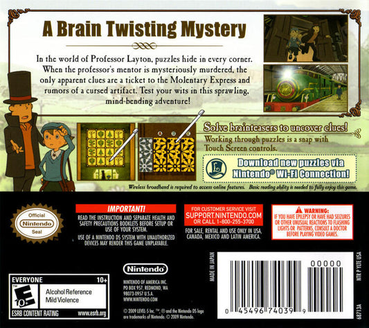 Professor Layton and The Diabolical Box (Complete) (used)