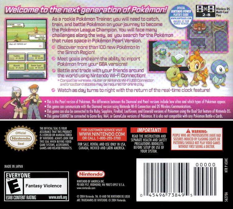 Pokemon Pearl (Complete) (used)