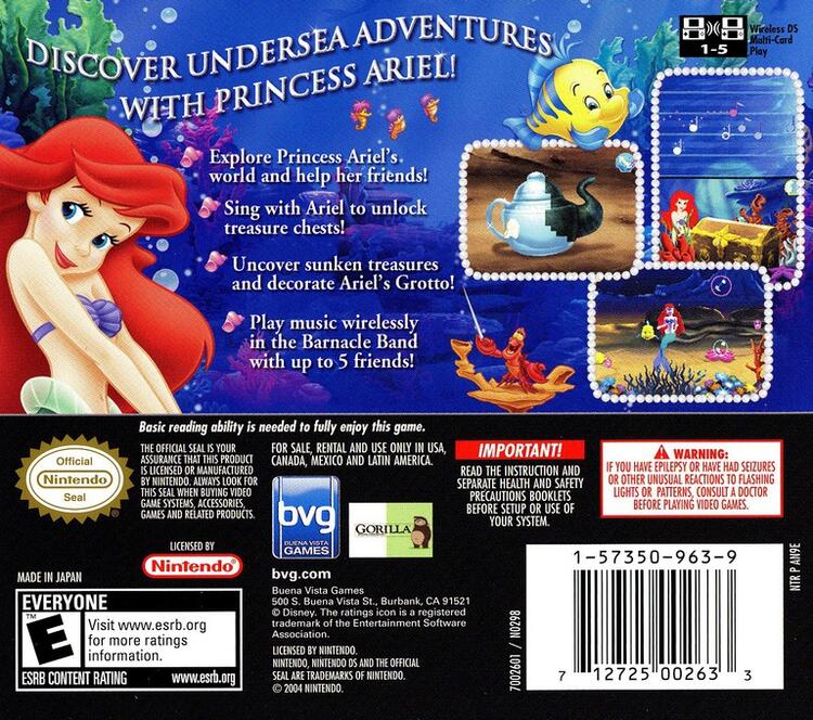 Little Mermaid Ariel's Undersea Adventure (Complete) (used)