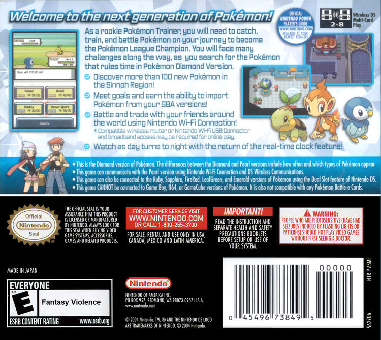 Pokemon Diamond (Complete) (used)