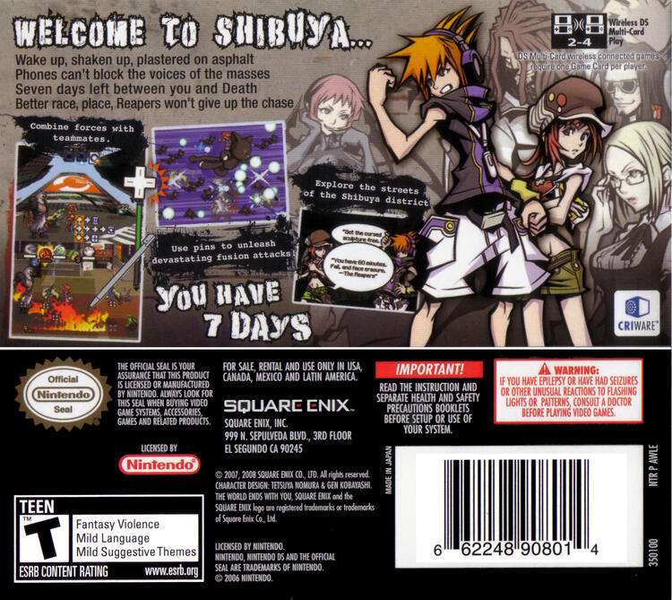 World Ends With You, The (Complete) (used)