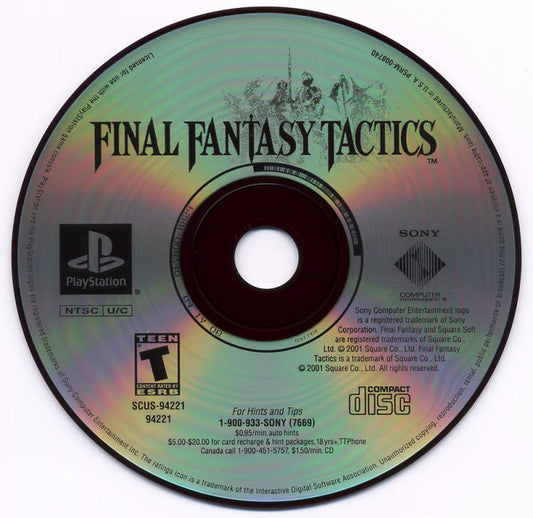 Final Fantasy Tactics (Loose) (used)