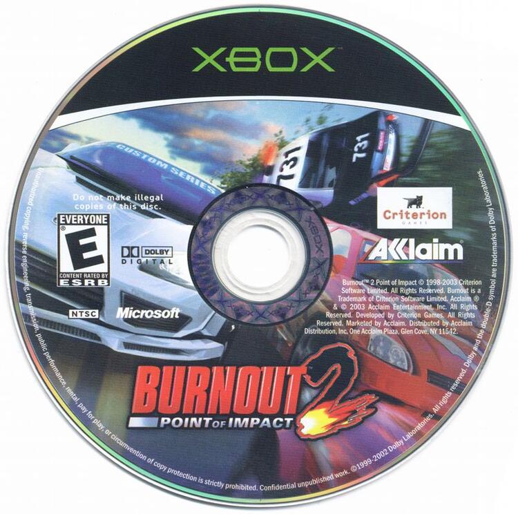 Burnout 2 Point of Impact  *BC360* (Loose) (used)