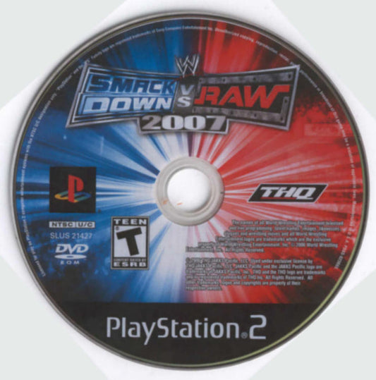 WWE Smackdown vs. Raw 2007 (Loose) (used)