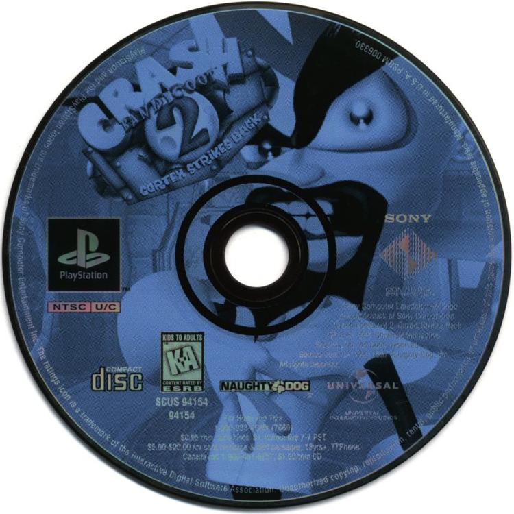 Crash Bandicoot 2 Cortex Strikes Back (Loose) (used)