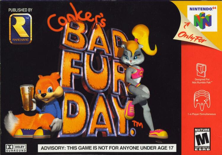 Conker's Bad Fur Day (Complete, Cosmetic Damage) (used)
