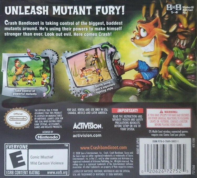 Crash Mind Over Mutant (Complete) (used)