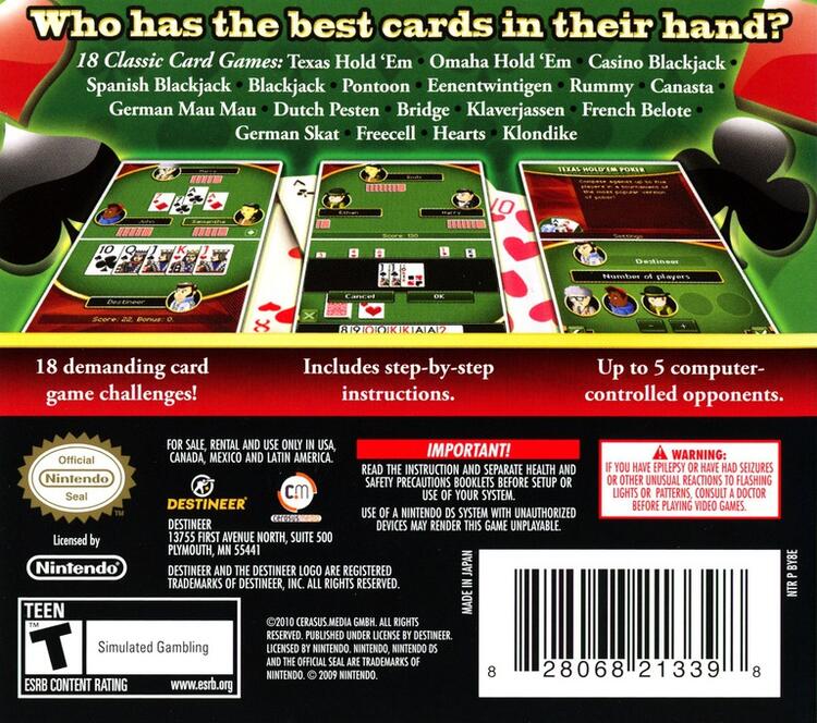 18 Classic Card Games (Complete) (used)