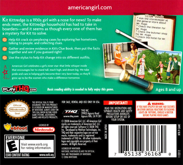American Girl Kit Mystery Challenge (Complete) (used)