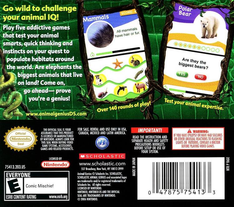 Animal Genius (Complete) (used)