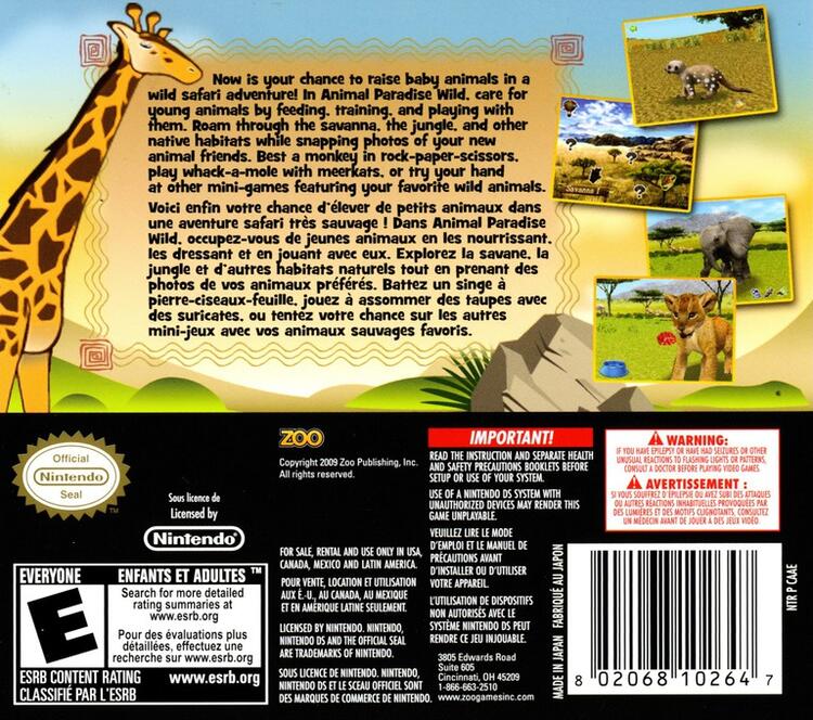 Animal Paradise Wild (Complete) (used)
