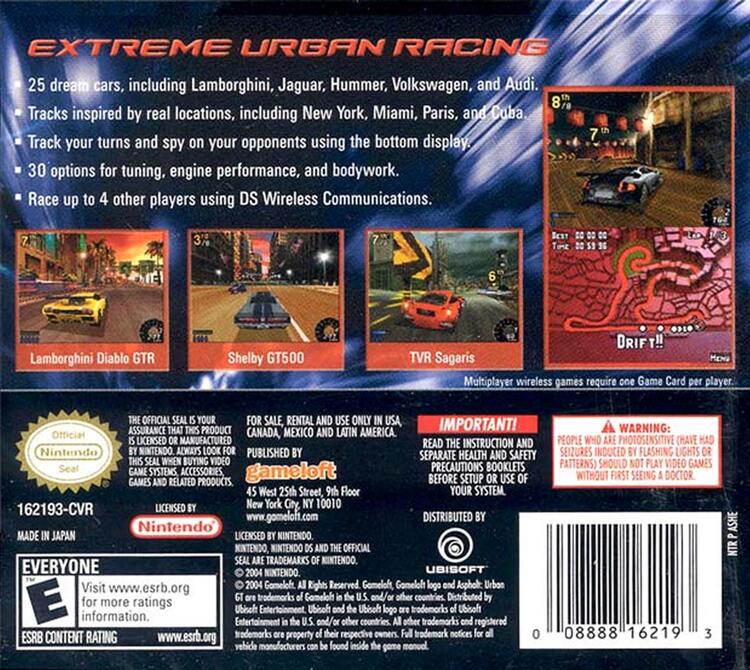 Asphalt Urban GT (Complete) (used)