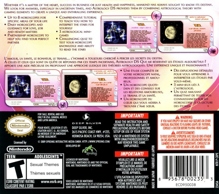 Astrology DS (Complete) (used)