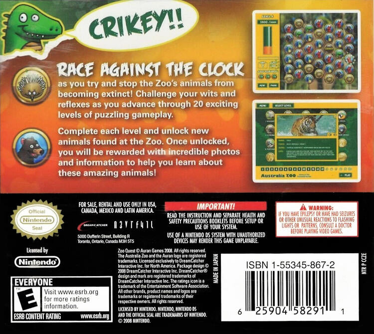 Australia Zoo Quest (Complete) (used)