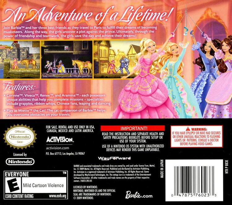 Barbie and the Three Musketeers (Complete) (used)