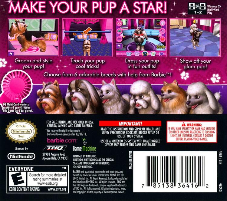 Barbie Groom and Glam Pups (Complete) (used)