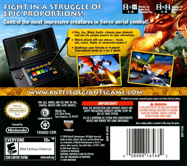Battle of Giants Dragons (Complete) (used)