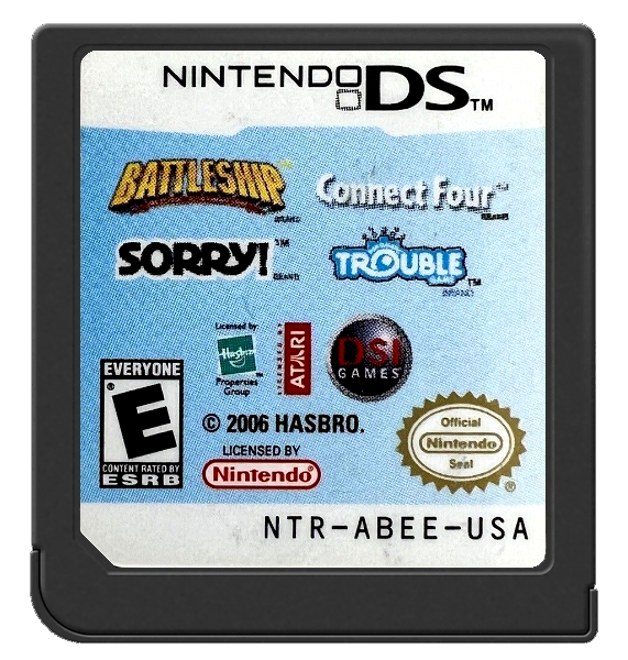 4 Game Pack [Battleship, Connect Four, Sorry, Trouble] (Complete) (used)