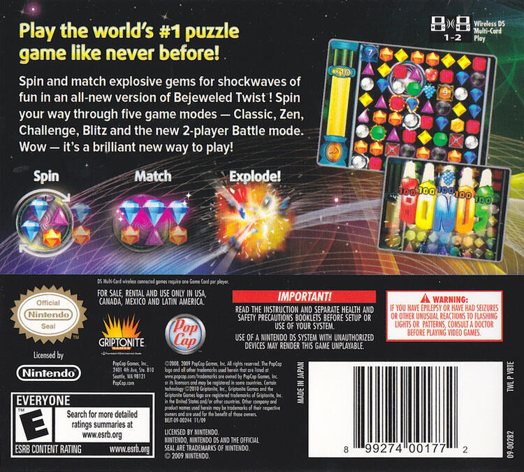 Bejeweled Twist (Complete) (used)