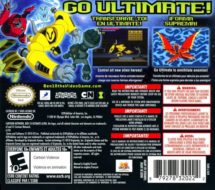 Ben 10 Ultimate Alien Cosmic Destruction (Complete) (used)