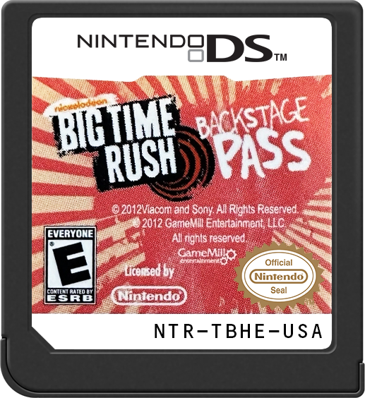 Big Time Rush Backstage Pass (Complete) (used)