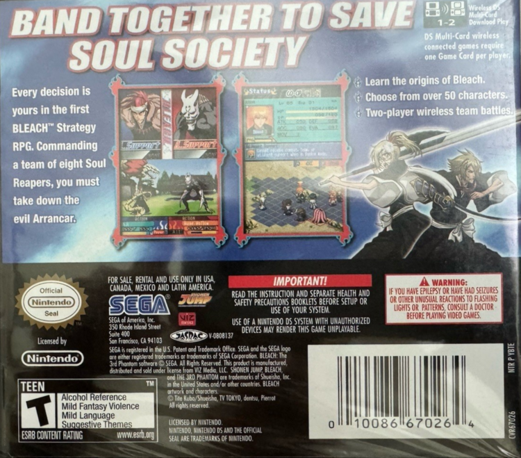 Bleach The 3rd Phantom (Complete) (used)