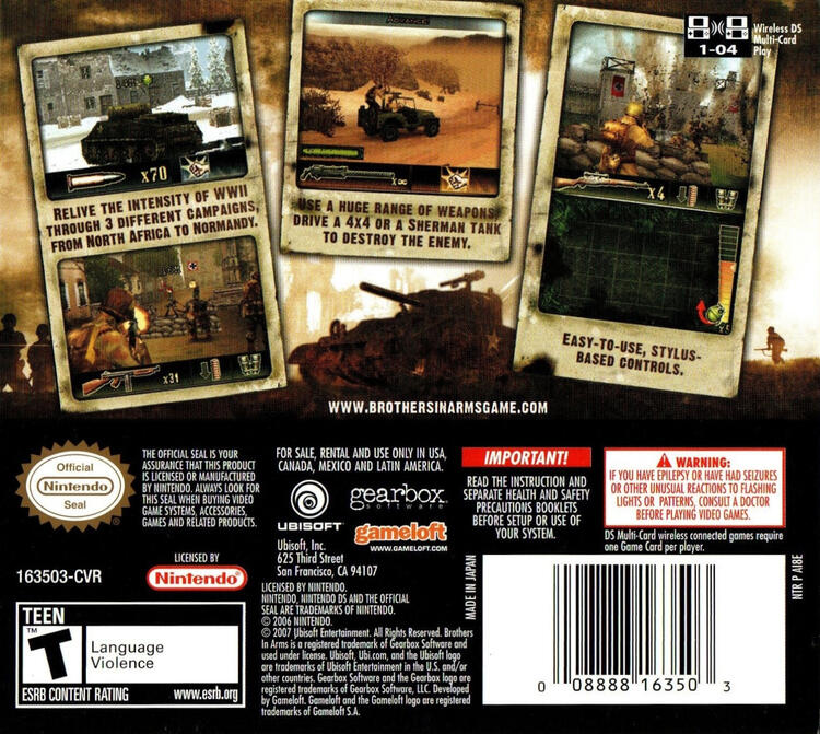 Brothers in Arms War Stories (Complete) (used)