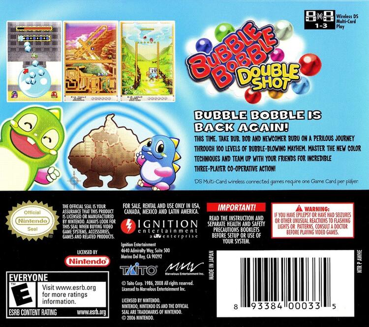 Bubble Bobble Double Shot (Complete) (used)
