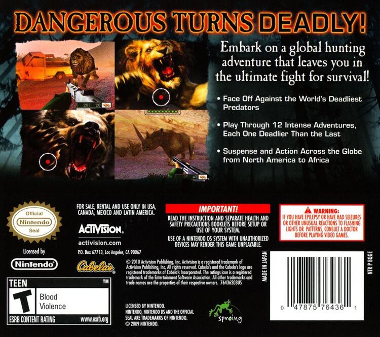 Cabela's Dangerous Hunts 2011 (Complete) (used)