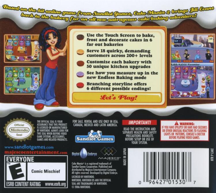 Cake Mania 2 (Complete) (used)