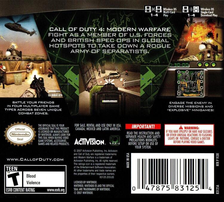 Call of Duty 4 Modern Warfare (Complete) (used)