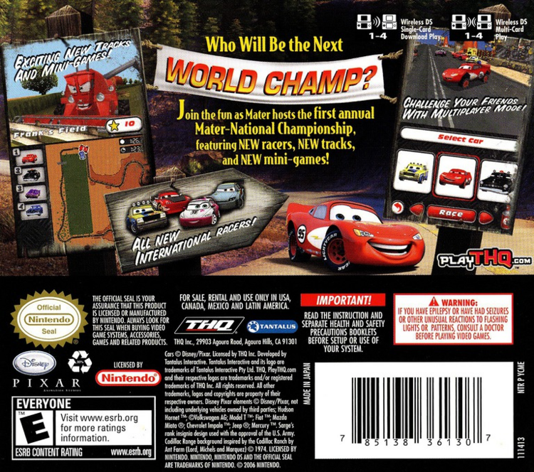 Cars Mater-National Championship (Complete) (used)