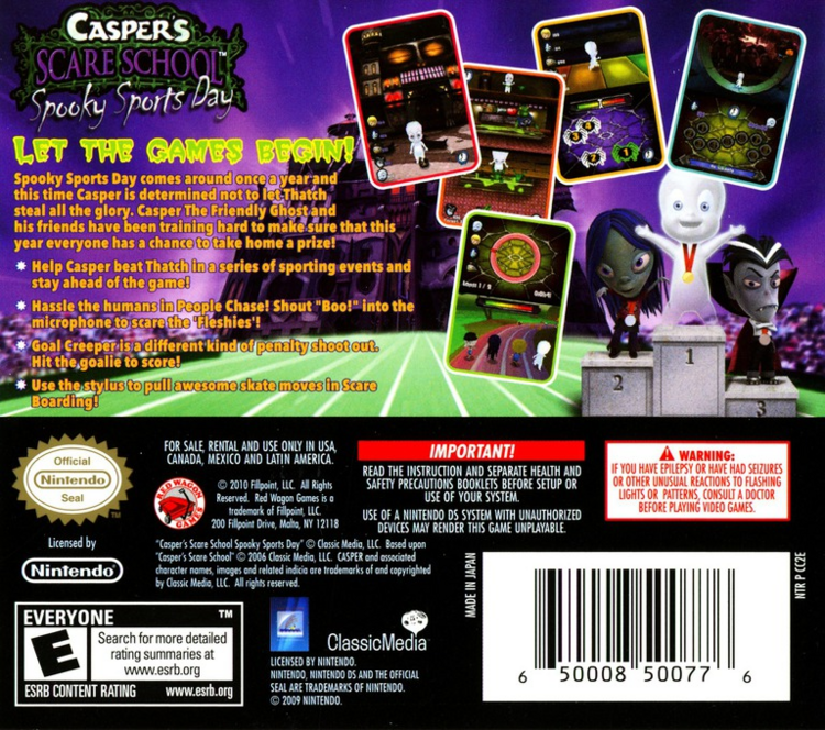 Casper Scare School: Spooky Sports Day (Complete) (used)