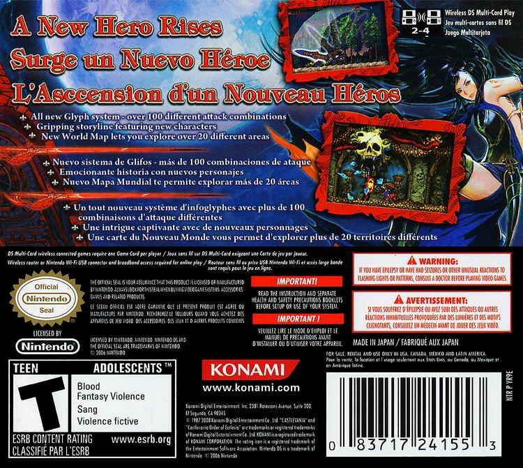 Castlevania Order of Ecclesia (Complete) (used)