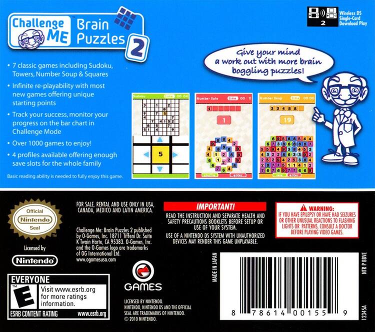 Challenge Me: Brain Puzzles 2 (Complete) (used)