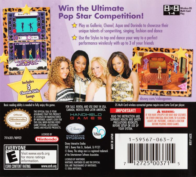 Cheetah Girls Pop Star Sensations (Complete) (used)