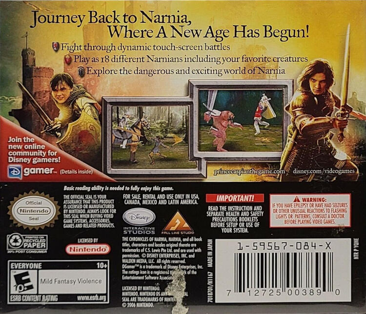 Chronicles of Narnia Prince Caspian (Complete) (used)