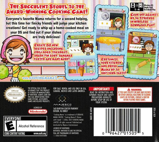 Cooking Mama 2 Dinner With Friends (Complete) (used)