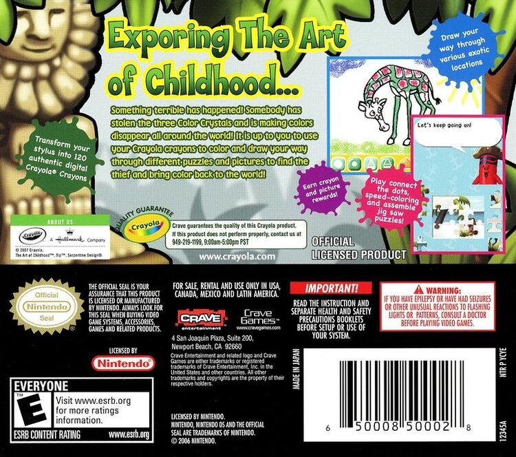 Crayola Treasure Adventures (Complete) (used)